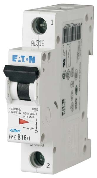 EATON MANIFACTURING - EAO278612 FAZ-S16/1 INT. MT 15KA 1P S 16A