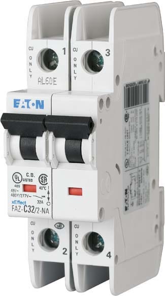 EATON MANIFACTURING - EAO102171 FAZ-C20/2-NA INT.AUT. UL/CSA 2P 20A C 10