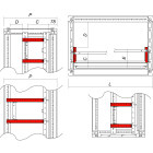 DKC-RAMBLOCK - RMBRZSOE445 SUPPORTI ORIZZ.PROF.445 (2PZ.)