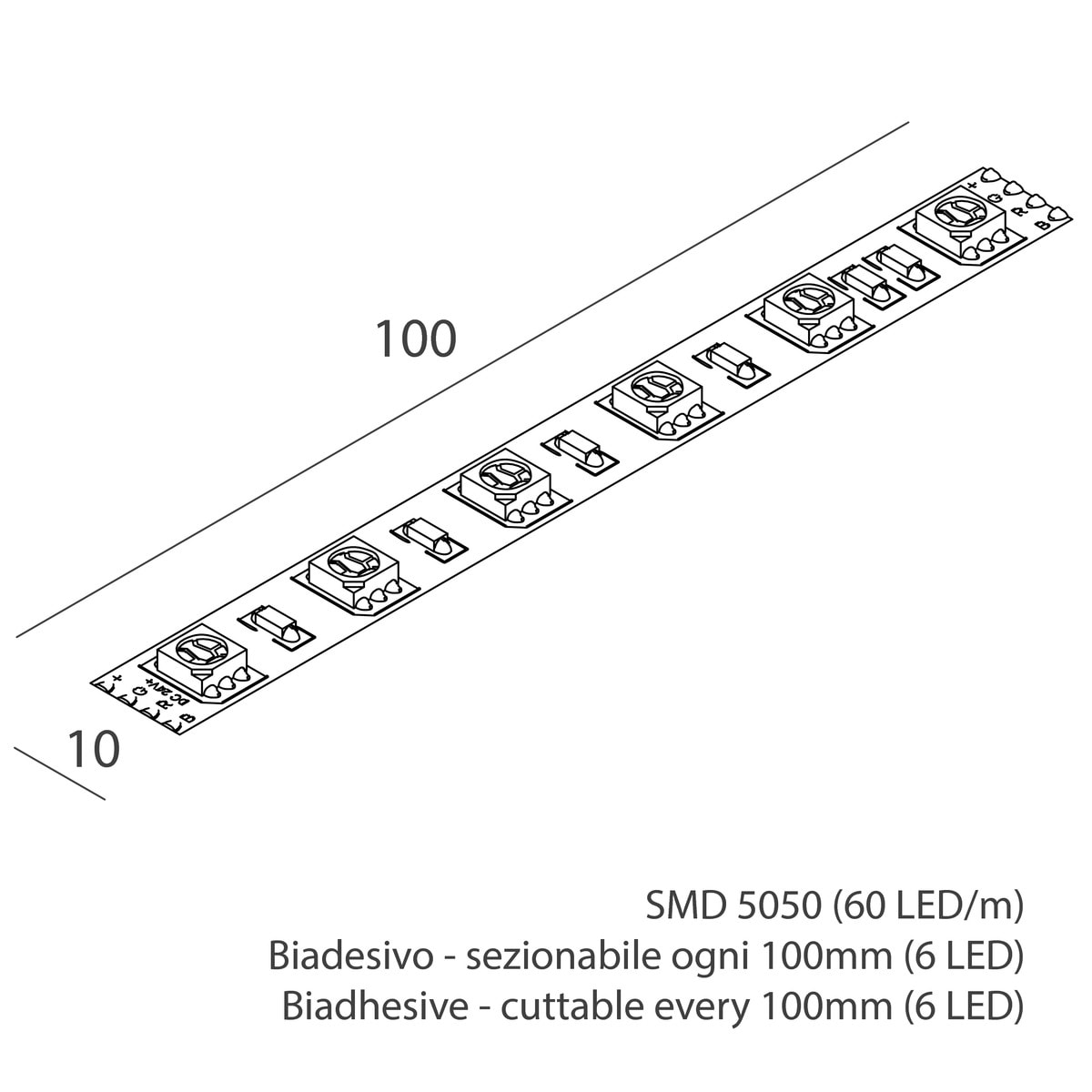 NOVALUX S.P.A. - NOX102605.99 STRIP LED: 14,4W/M-24V-5M-RGB