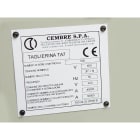 CEMBRE SPA - CEM88412 TARGHE QUADRO ADESIVE CON FORI, PREFUSTELLATE, RIVETTABILI, IN PVC RIGIDO