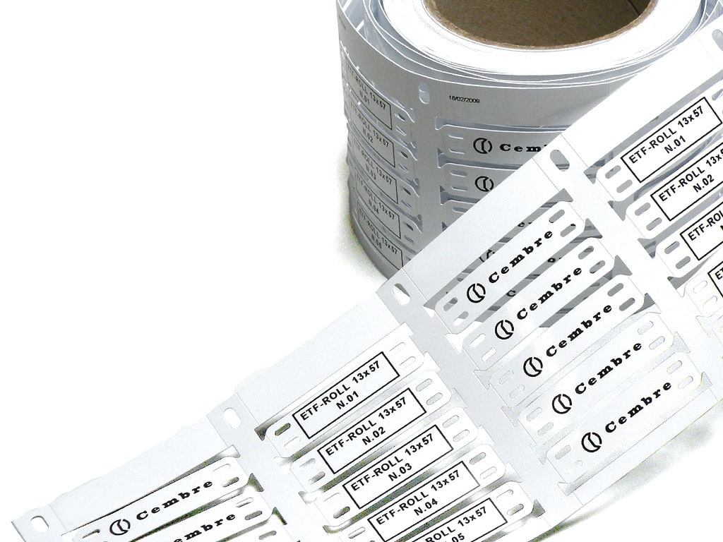 CEMBRE S.P.A. - CEM44192-HF TARGH.ETF-ROLL HALOGEN FREE BIANCA 13X57