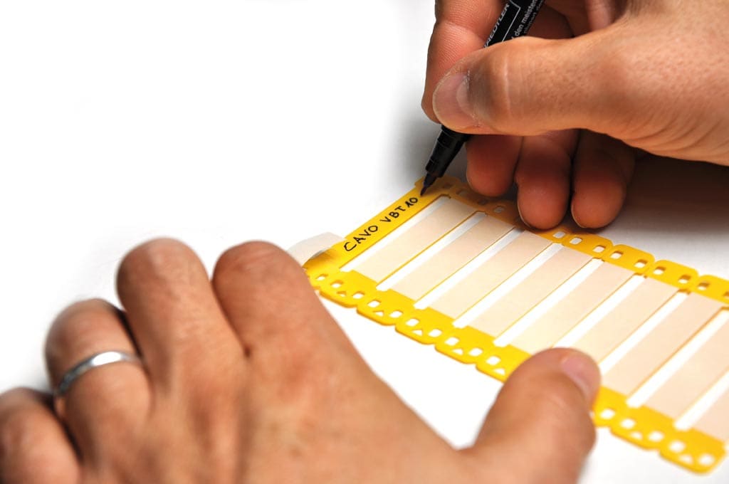 CEMBRE S.P.A. - CEM5515-YE TARG.FASCETTABILI MS-ETF GIALLO 100X15