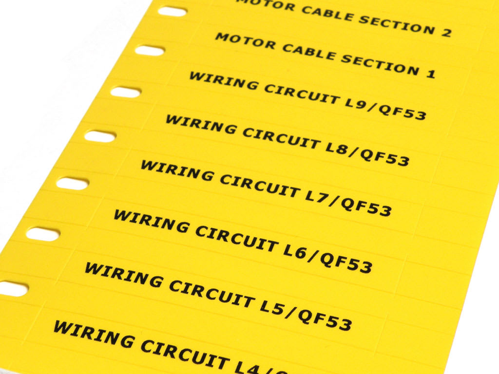 CEMBRE S.P.A. - CEM75049 TARGHETTE SEGNACAVO, PREFUSTELLATE, IN PVC RIGIDO