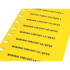 CEMBRE SPA - CEM75049 TARGHETTA TAR-ROLL SEGN.GIALLA 9X70 MM