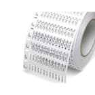 CEMBRE SPA - CEM44093B TARGHETTE SEGNACAVO CON TUBETTO, SERIE FLAT, PREFUSTELLATE, PER TUBETTI PMF, IN PVC RIGIDO