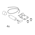 NOVALUX SPA - NOX16230.99 Kit cavi di sospensione per installazione inclinata per The panel 2.