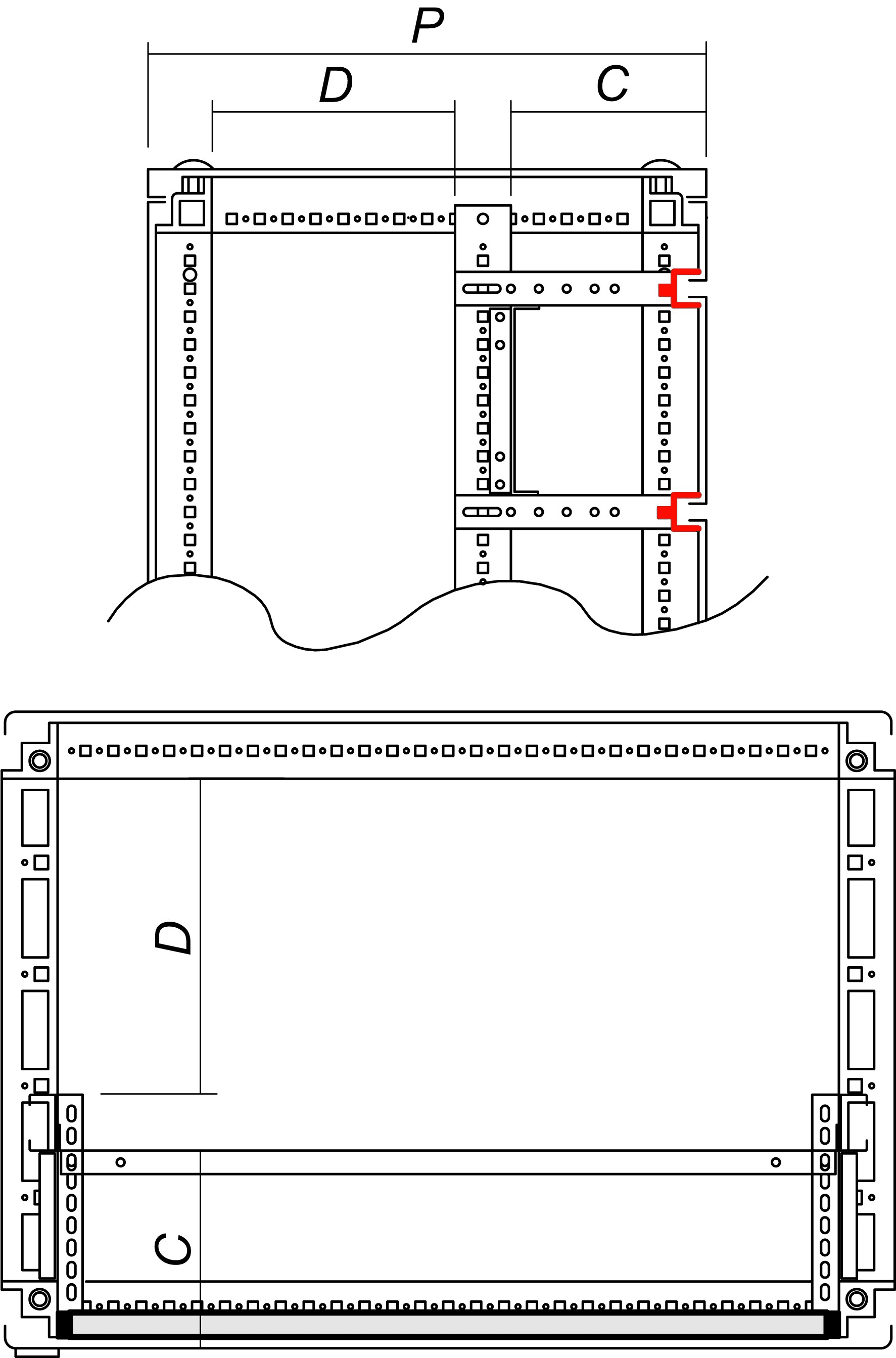 DKC-RAMBLOCK - RMBR5TOE60 TRAVERSA BATTUTA