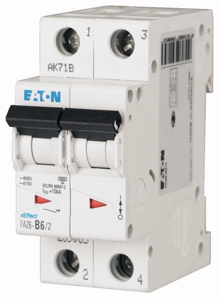 EATON MANIFACTURING - EAO239088 FAZ6-B16/2 INT. MT 6KA 2P B 16A