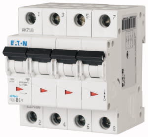 EATON MANIFACTURING - EAO239180 FAZ6-B6/4 INT. MT 6KA 4P B 6A
